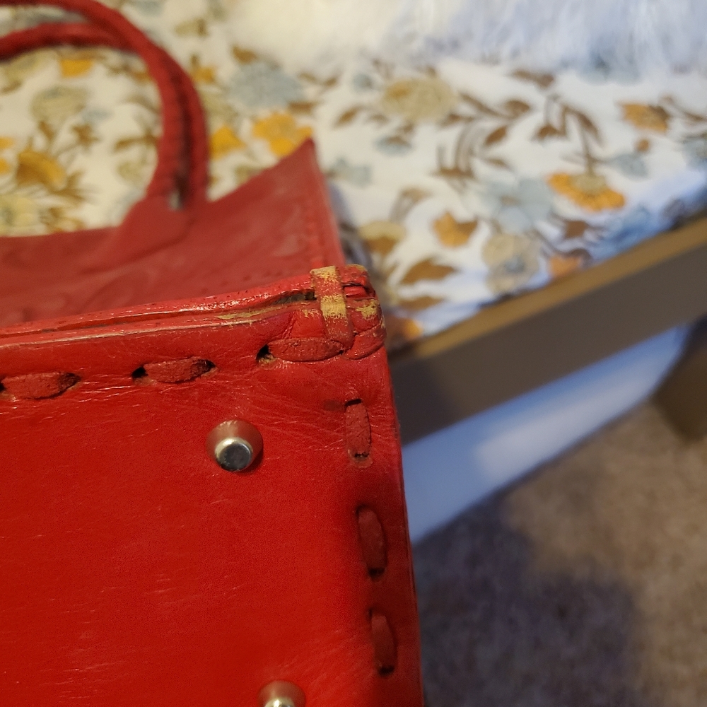 LEATHER mexican tote LARGE - Picture 5 of 6